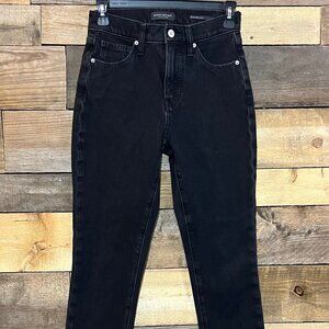 Banana Republic Womens Black Jeans High Rise Slim 25